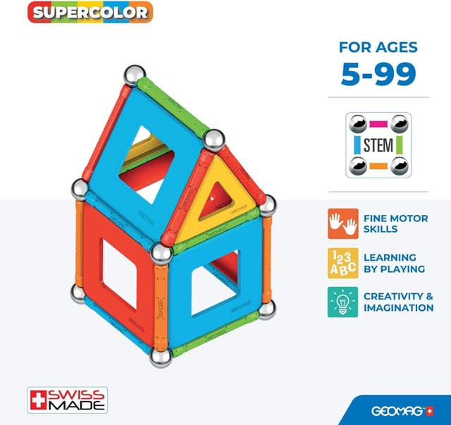Thumbnail 4 de Geomag Supercolor - Juego de Bloques Magnéticos para Niños 🧪