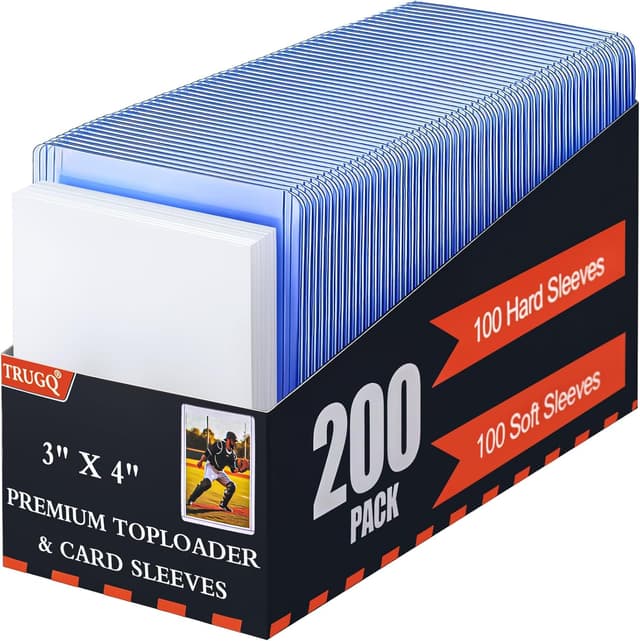 Imagen de TRUGQ 200 Card Sleeves Toploads 3 x 4 en OfertitasTOP