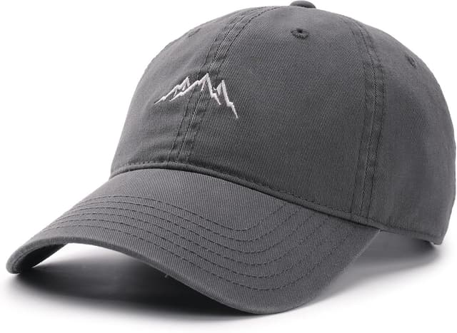 Detalle de FURTALK washed cotton mountain embroidery baseball cap (unstructured dad hat)