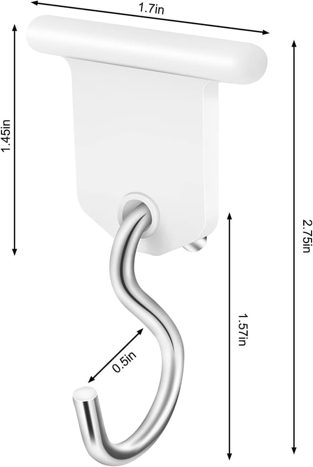 Thumbnail 6 de Homgaty Kederleiste Haken – 16er Set RV-Markisenhaken für Kederschiene (weiß/grau)