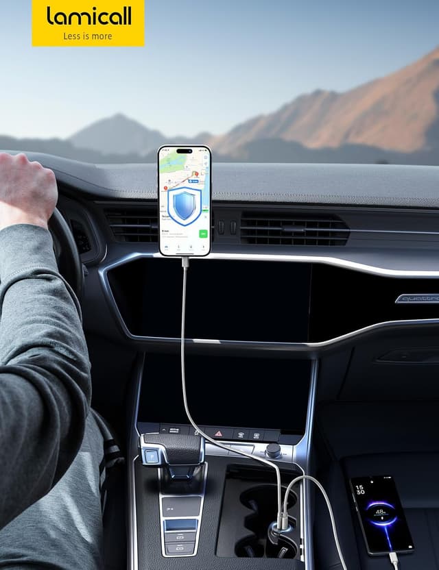 Thumbnail 6 de Lamicall 45W Zigarettenanzünder USB C Auto Ladegerät