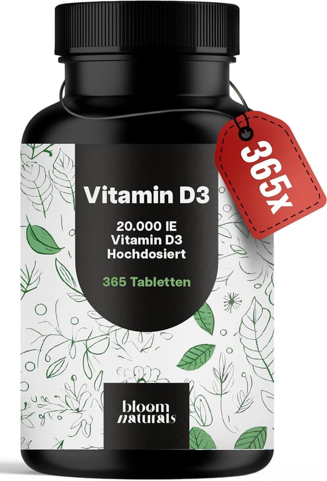 Detalle de Vitamin D3 20000 IE, 365 Tabletten