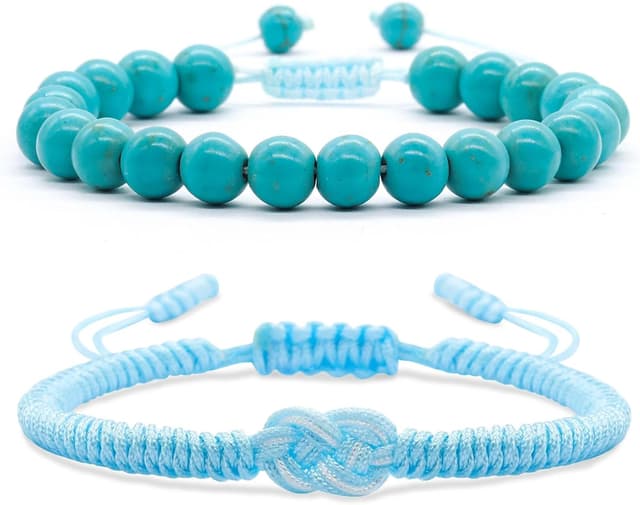 Detalle de 8 mm natürliches grünes Jade geflochtenes Armband – handgefertigt, verstellbar, Glücks- und Schutzsymbol