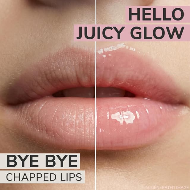 Detalle de lavera Juicy Lips Oil – pflegendes Lip Oil mit Bio-Kokosnuss & Bio-Pfirsich, natürliche Hyaluronsäure