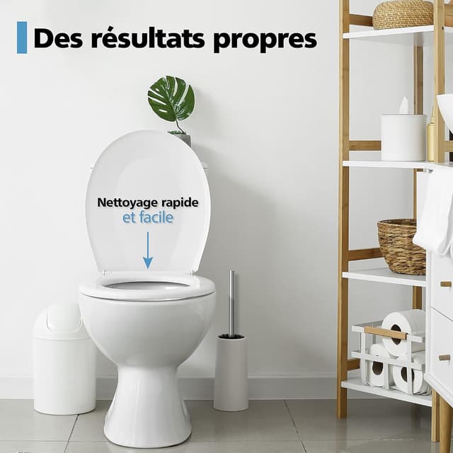 Thumbnail 6 de Nirox : lot de 4 brosses WC avec manches en acier inoxydable (diamètre de tête 8 cm)