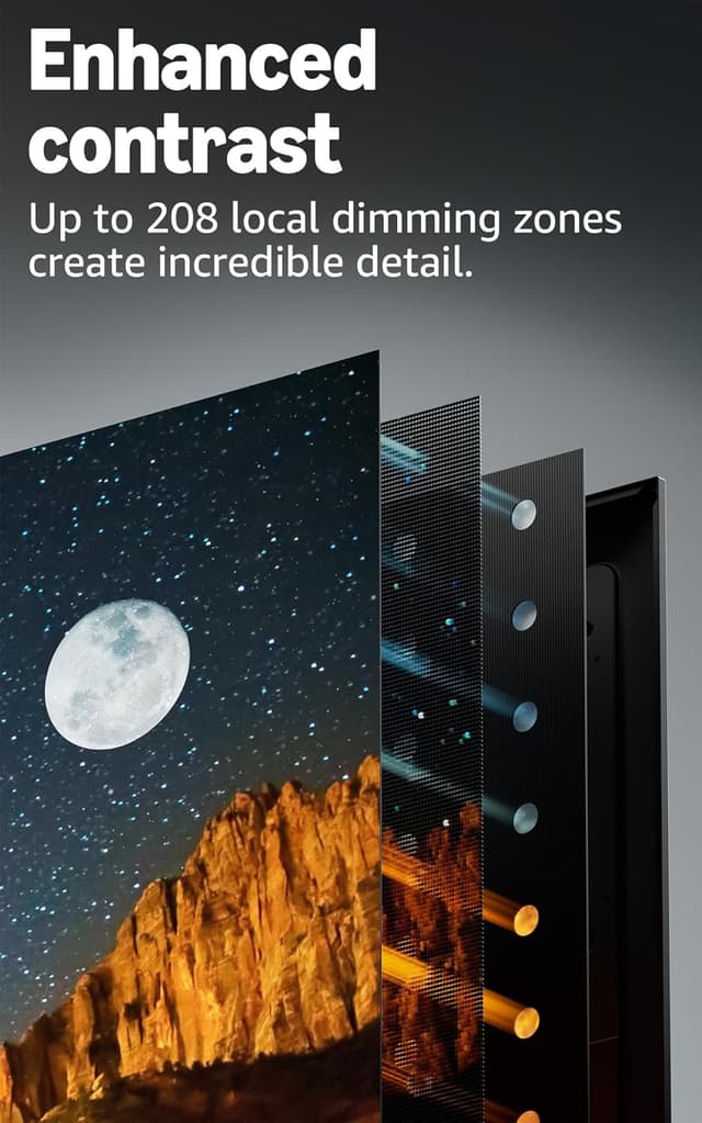 Detalle de Amazon Fire TV 50" Omni QLED Series (latest gen) 4K smart TV with Alexa hands-free