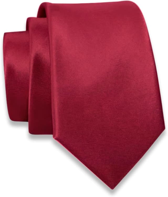 Detalle de Massi Morino cravate étroite homme 6 cm (I Slim Fit) – nœud Windsor guidé et couleurs unies