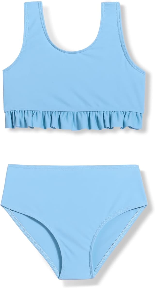 Thumbnail 6 de Ensemble bikini Arshiner pour filles (9 à 14 ans) à volants et imprimé floral