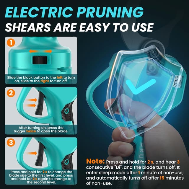 Thumbnail 4 de Forbici Potatura a Batteria 50 mm, 4000 mAh