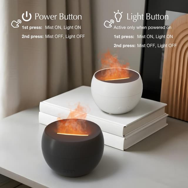 Thumbnail 6 de SALKING Aroma Diffuser mit Flammeneffekt – Aromatherapie-Diffusor & Raumbefeuchter (2er-Set)
