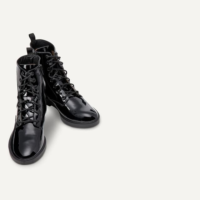 Detalle 2 de Amazon Essentials Mädchen-Kampfstiefel mit Reißverschluss – Komfort für Schule & Alltag