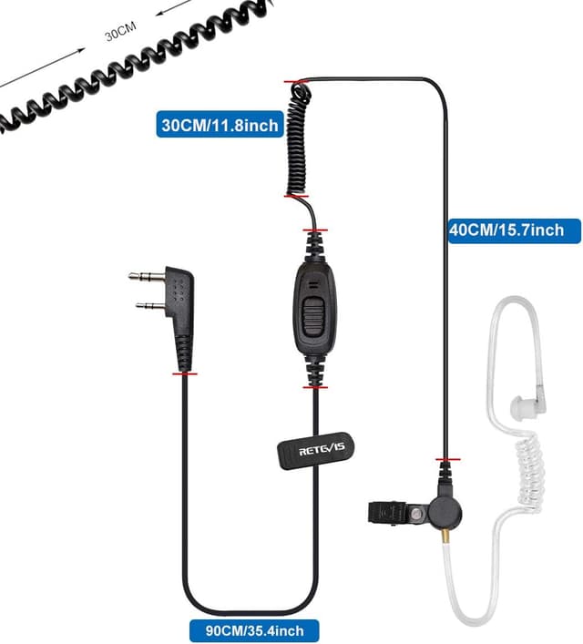 Thumbnail 4 de Retevis EEK009 Pinganillo 10 piezas