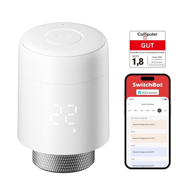 Detalle de SwitchBot Termostato smart per termosifone 10 mesi autonomia