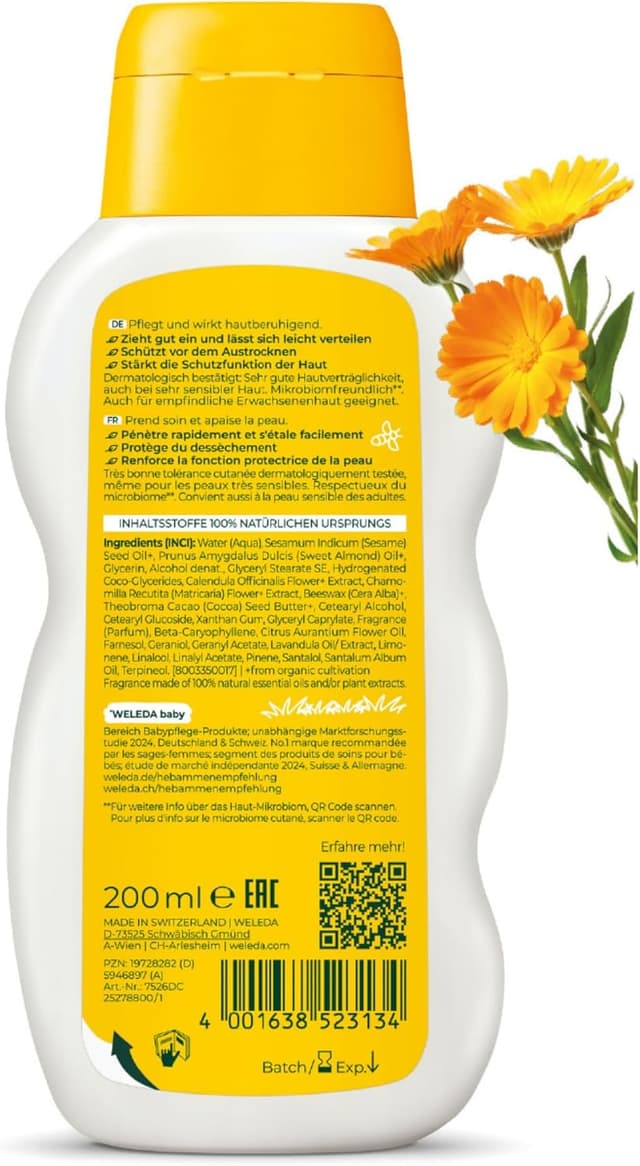 Detalle 2 de Weleda Leche Corporal Caléndula 200 ml