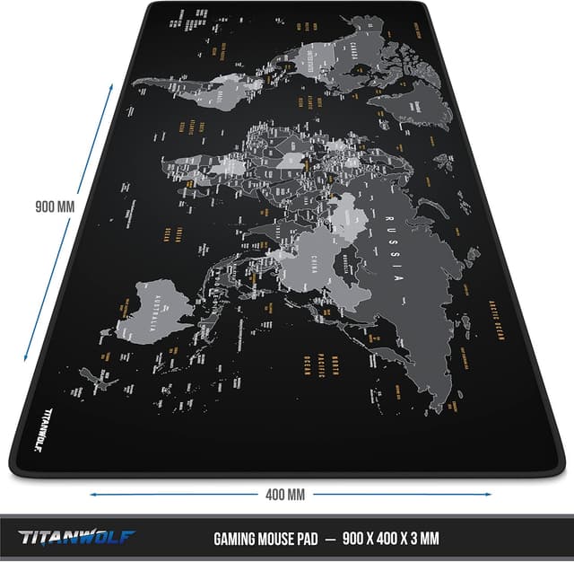 Detalle de TITANWOLF XXL Speed Gaming Mouse Mat 900x400mm