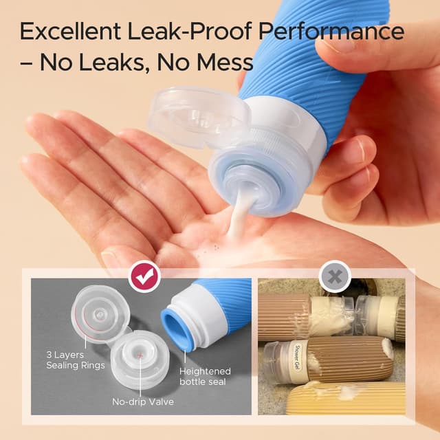 Thumbnail 2 de 23 Pack TSA Approved Travel Bottles, Leak‑Proof