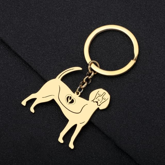 Thumbnail 3 de LONYOO Puppy Stainless Steel Dog Keychain