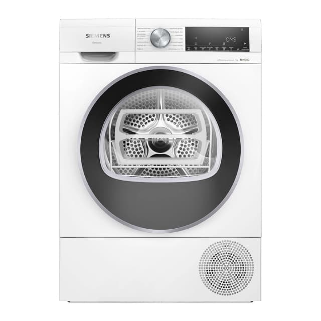 Detalle de Siemens iQ500 WQ45G2D0ES Secadora de 9 kg con bomba de calor y condensación (reacondicionada Grado C)