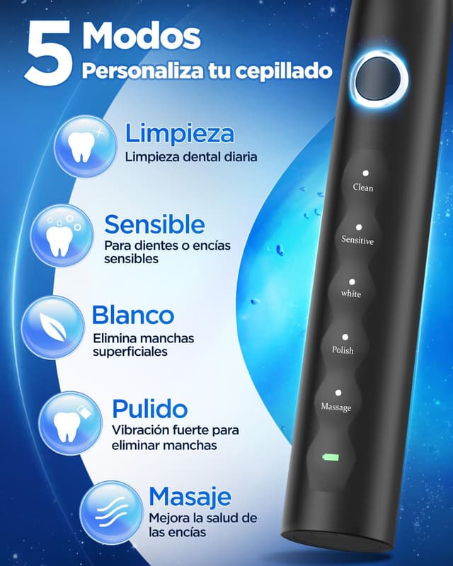 Thumbnail 3 de Cepillo de Dientes Eléctrico Sónico 8 cabezales