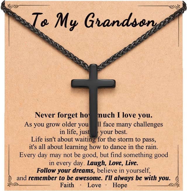 Detalle de Dongjiangjin Cross Pendant for Grandson 20in Chain