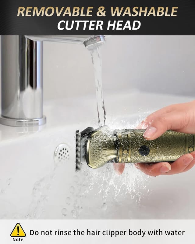 Detalle 2 de 7 in 1 Beard Trimmer & Hair Clippers Kit with LCD Display, T-Blade Cordless Grooming Set (Up to 90 Minutes)