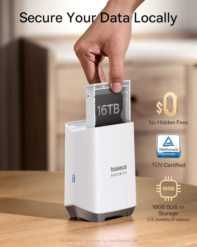 Detalle de Baseus S1 Pro 3K solar security camera