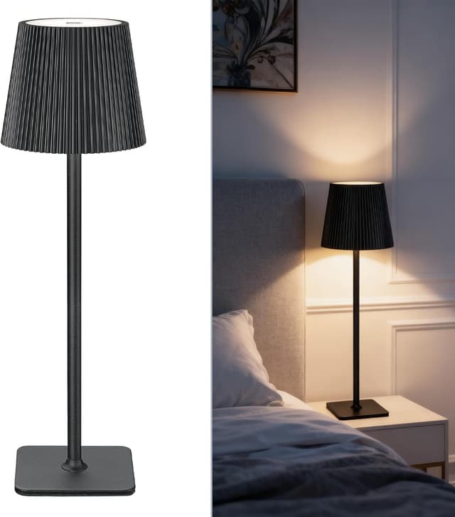 Detalle de LuminexDesigns Lámpara de Mesa LED recargable 5200 mAh