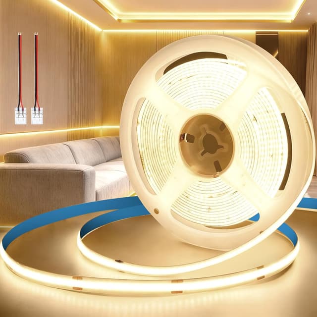 Thumbnail 6 de KSIBNW 24V COB LED-Streifen Warmweiß, 5 m selbstklebend (3000K, CRI90+, 8 mm) – ohne Netzteil