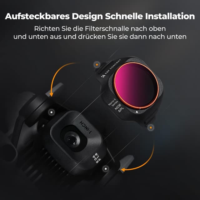 Thumbnail 5 de K&F CONCEPT Mini 5 Pro ND/PL Filter‑Set 6 Stück