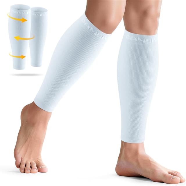 Detalle de CAMBIVO 2 Pairs Calf Compression Sleeve (Men & Women) for Shin Splints, Running, Cycling & Flights