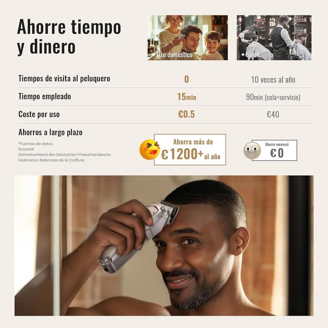 Thumbnail 1 de Maquina de Cortar Pelo Hombre Remington con Peines ✂