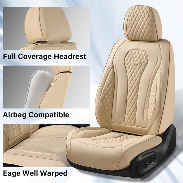 Detalle de Coverado Automotive Seat Covers full set, beige