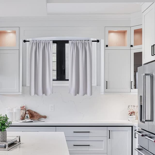 Thumbnail 6 de MRTREES Petit Rideau Occultant Blanc 90x120 cm