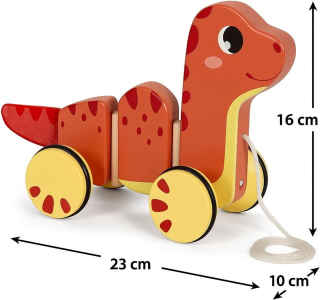 Thumbnail 4 de Small Foot Dino Nachziehtier FSC-Holz 23x10x16 cm