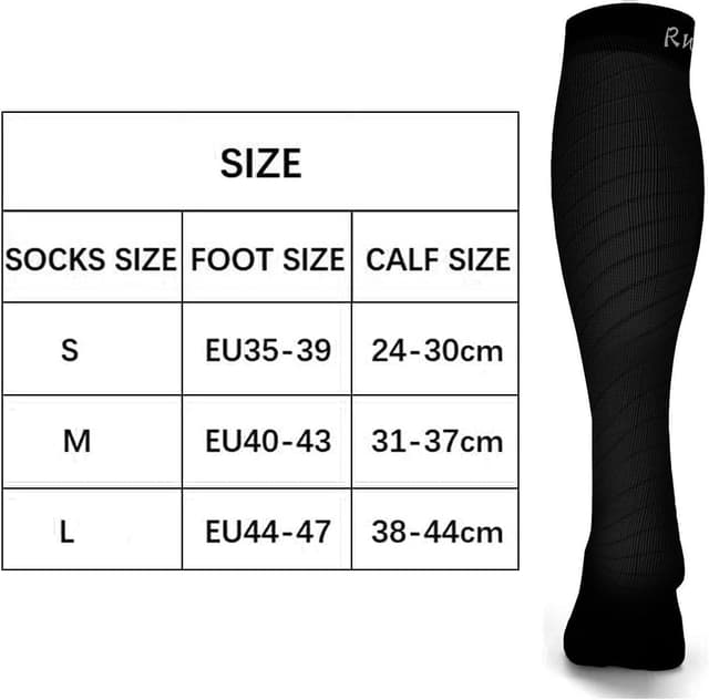 Thumbnail 6 de Rwest X Kompressionsstrümpfe für Damen & Herren – robuste Stützsocken (20–30 mmHg) für Sport, Reisen & Flug