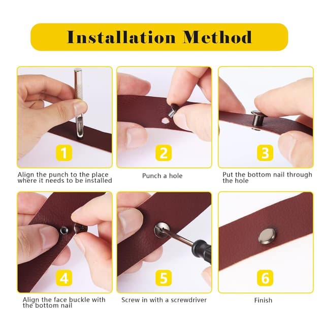 Detalle 2 de Solaverano Chicago Schraubnieten 6 Größen