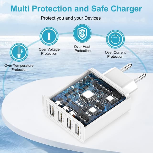 Thumbnail 4 de Cargador USB 4 puertos 25W 2Pack