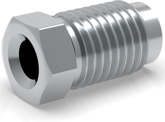 Detalle de Lot de 10 raccords mâles M10 x 1,25 pour tuyau de frein 4,75 mm (évasure DIN type F) – Type L DIN/ISO 1651