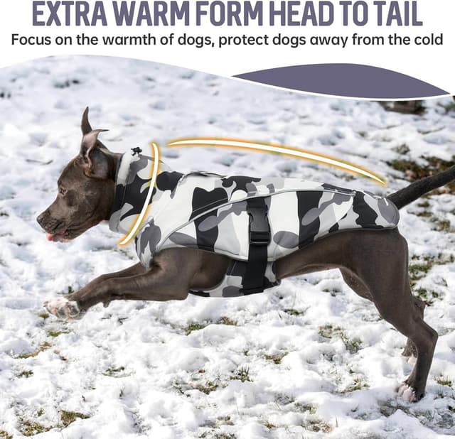 Thumbnail 3 de DENTRUN Extra Large Warm Dog Jacket for Great Dane