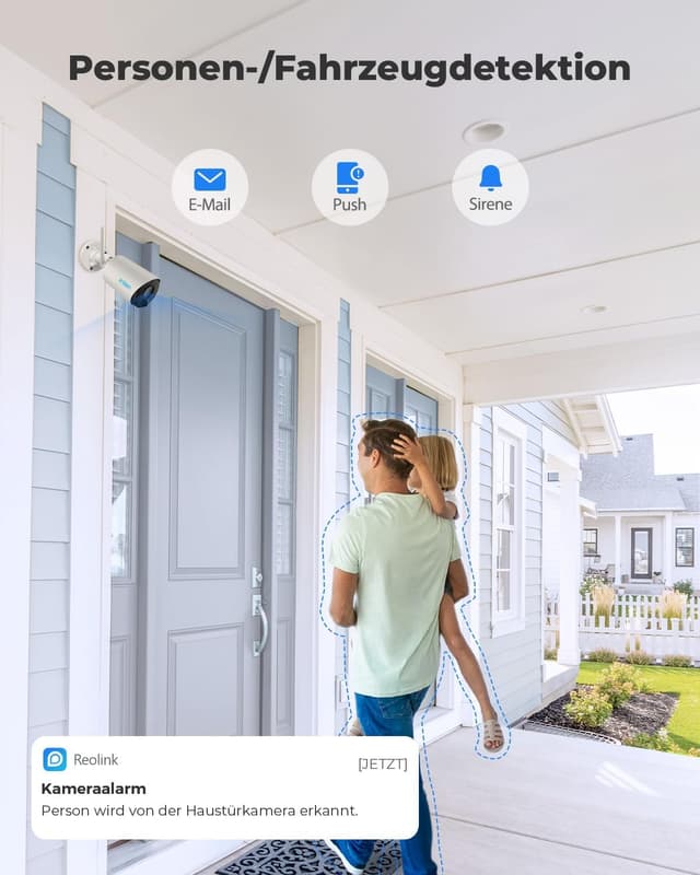 Detalle 1 de Reolink Argus Eco 2K Überwachungskamera Außen