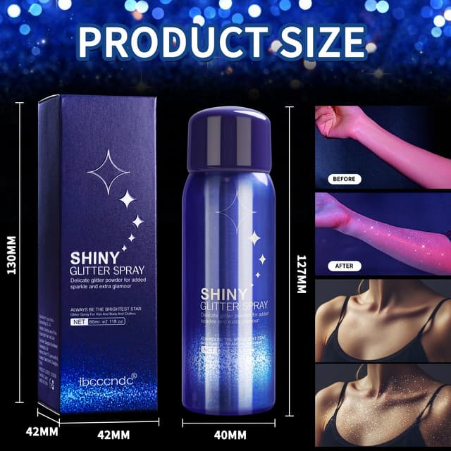 Detalle 2 de 60ML Glitzer Spray Glitzerspray