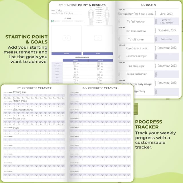 Detalle de Clever Fox Fitness & Food Journal A5