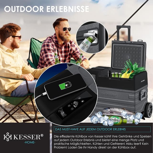 Detalle de KESSER Kompressor Kühlbox 52L