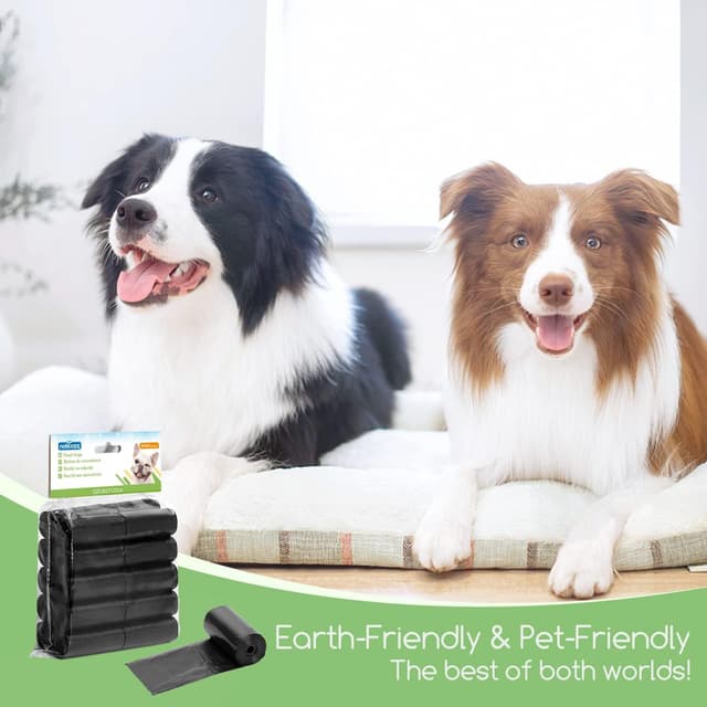 Thumbnail 6 de Nobleza – Sac à crottes pour chien en sachets noirs (300 sachets, 20 rouleaux)