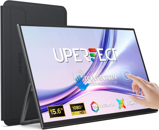 Detalle de UPERFECT portable touchscreen monitor 15.6-inch