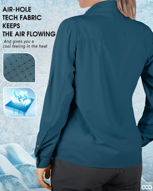 Detalle de 33,000ft Damen UPF50+ Outdoorhemd
