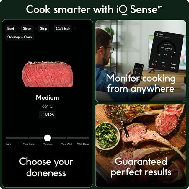 Thumbnail 1 de CHEF iQ Sense Smart Wireless Meat Thermometer with 2 Probes