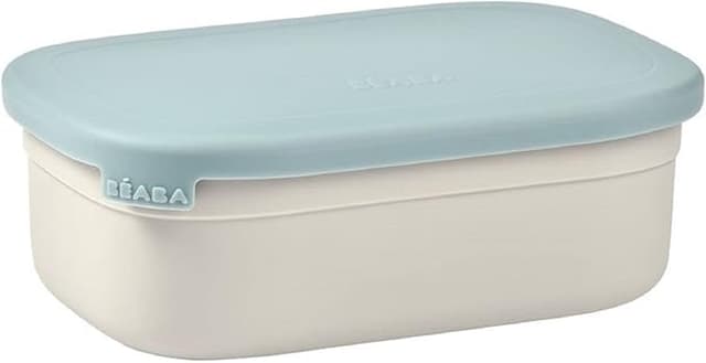 Imagen de Béaba Lunchbox infantil de acero inoxidable 🥪 760 ml, gris/Azul en OfertitasTOP