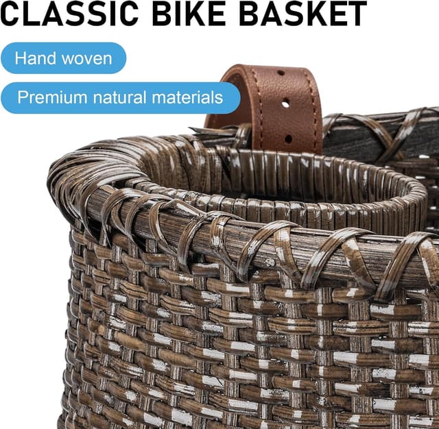 Detalle 2 de CXWXC cestino bici in rattan 12,6