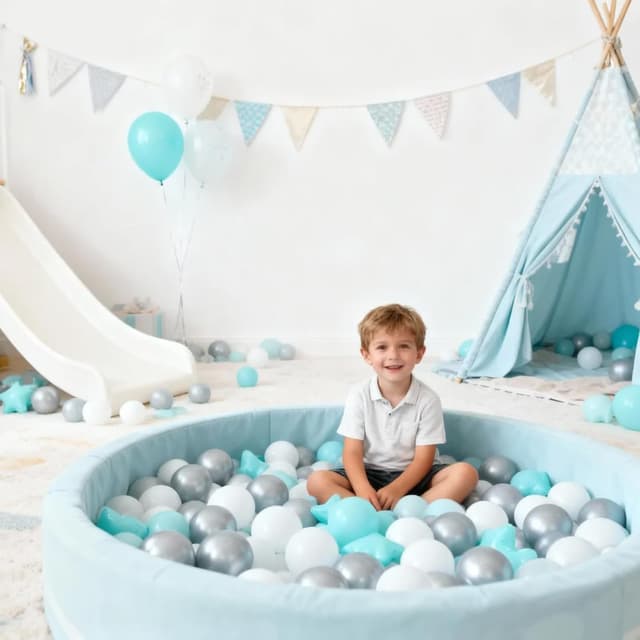 Detalle 2 de GOGOSO Ball Pit Balls for Toddlers Kids – BPA-Free Plastic Play Balls (Pastel, Crush Proof) – 100 Count